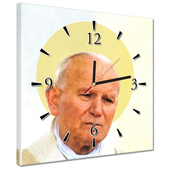 Zegar 30x30cm Święty Jan Paweł II ZeSmakiem