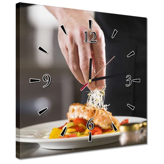 Zegar 30x30cm Szef kuchni danie główne Inna marka