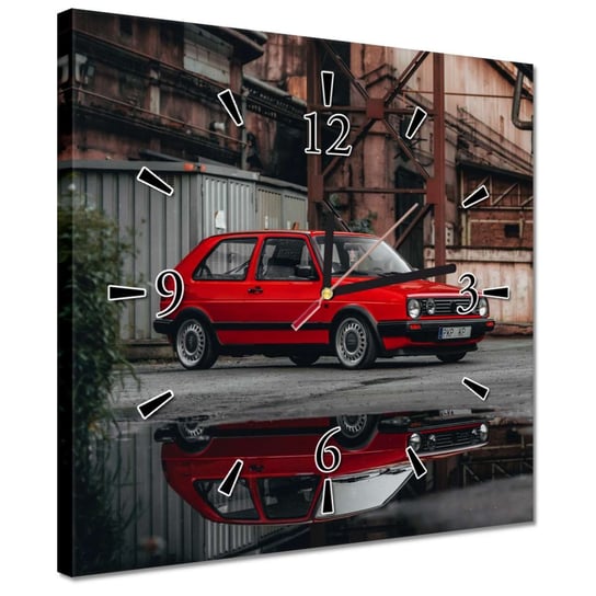 Zegar 30x30cm VW Golf Dwójka 2 II GTD ZeSmakiem