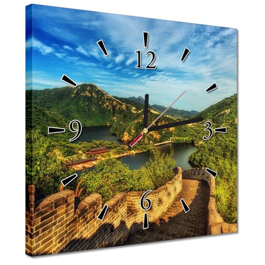Zegar 30x30cm Wielki Mur Chiński Chiny ZeSmakiem