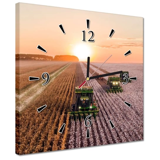 Zegar 30x30cm Żniwa Rolnictwo Kombajny Inna marka