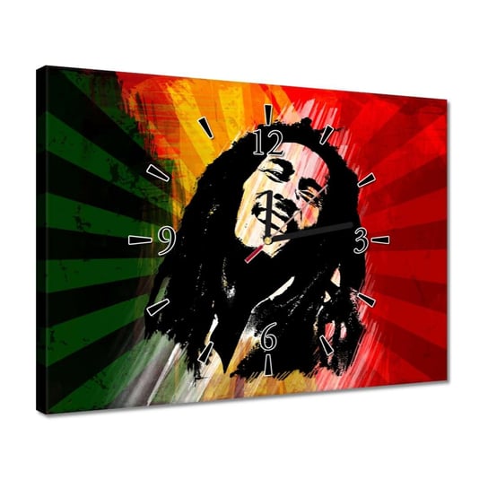 Zegar 40x30cm Bob Marley Reggae ZeSmakiem
