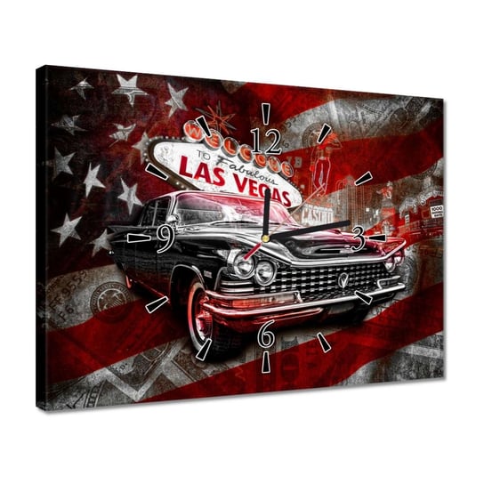 Zegar 40x30cm Fabulous Las Vegas ZeSmakiem