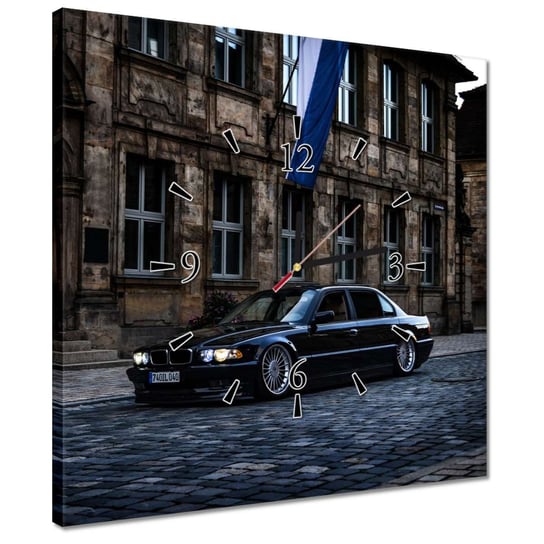 Zegar 40x40cm BMW 740IL ZeSmakiem
