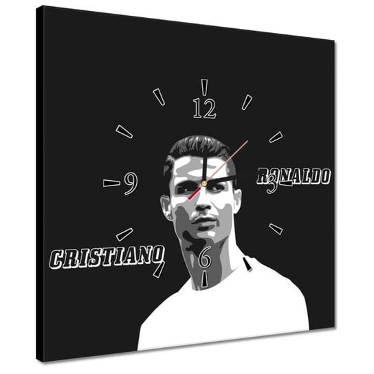 Zegar 40x40cm Cristiano Ronaldo Piłkarz ZeSmakiem