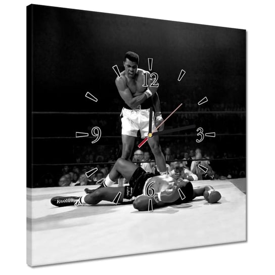 Zegar 40x40cm Muhammad Ali Walka ZeSmakiem