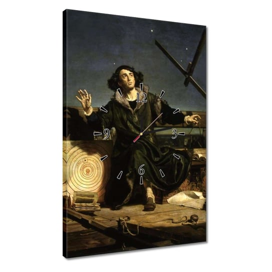 Zegar 40x60cm Astronom Mikołaj Kopernik ZeSmakiem