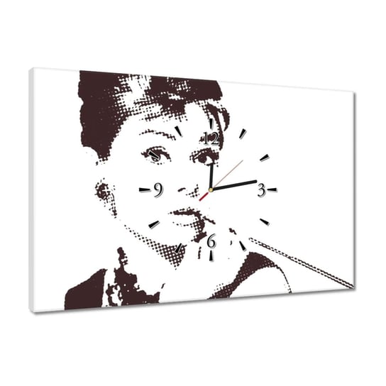 Zegar 60x40cm Audrey Hepburn Cygaretka ZeSmakiem