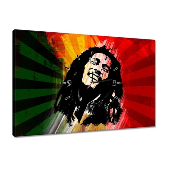 Zegar 60x40cm Bob Marley Reggae ZeSmakiem