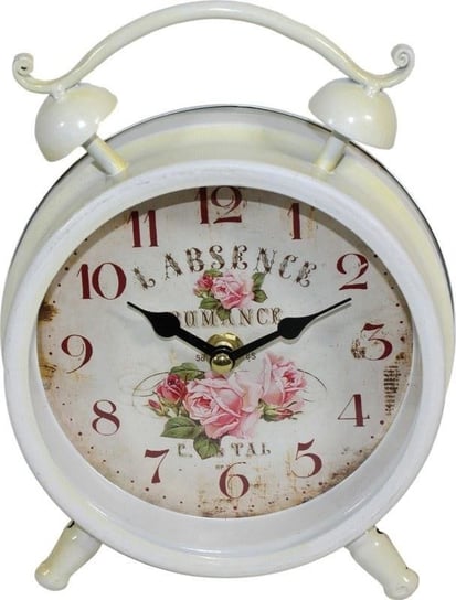 Zegar a`la budzik Retro, kremowy, 21x16x6 cm Pigmejka