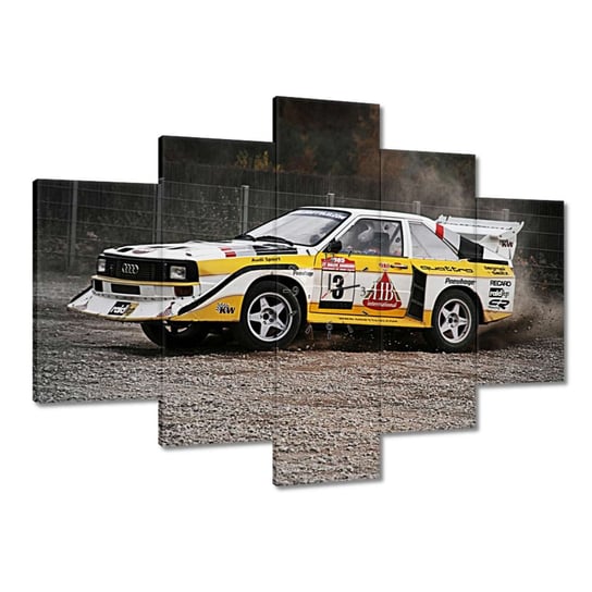 Zegar Audi Quattro Drift bokiem, 150x105cm ZeSmakiem