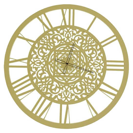 Zegar ażurowy Indi Złoty 90 cm DekoracjaDomu