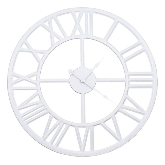 Zegar biały 45 cm modern skandynawski retro 43-202 Sofer
