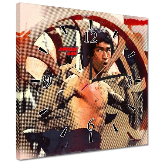 Zegar Bruce Lee KungFu, 30x30cm ZeSmakiem