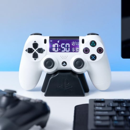 Zegar budzik PLAYSTATION PS4 PS5 Pad kontroler DualShock - biały Paladone