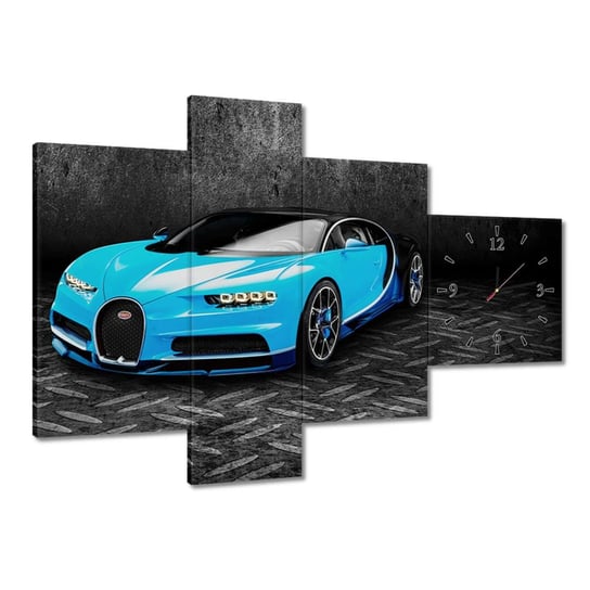 Zegar Bugatti Auto dla chłopca, 100x70cm ZeSmakiem