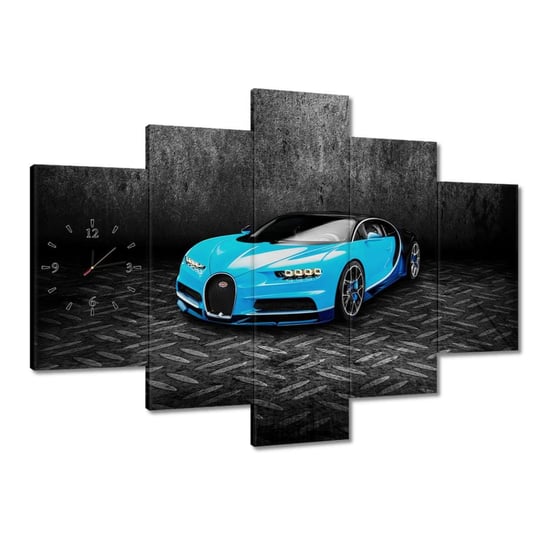 Zegar Bugatti Auto dla chłopca, 150x105cm ZeSmakiem