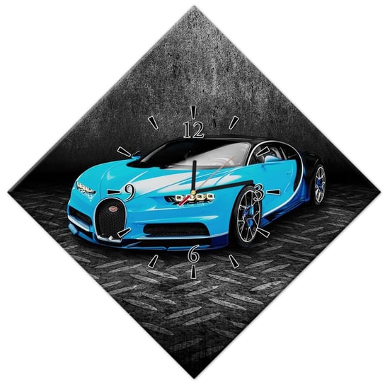 Zegar Bugatti Auto dla chłopca, 56x56cm ZeSmakiem