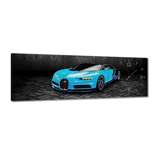 Zegar Bugatti Auto dla chłopca, 90x30cm ZeSmakiem