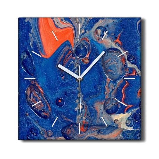 Zegar canvas ozdoba 30x30 Bąble powietrza w farbie, Coloray Coloray