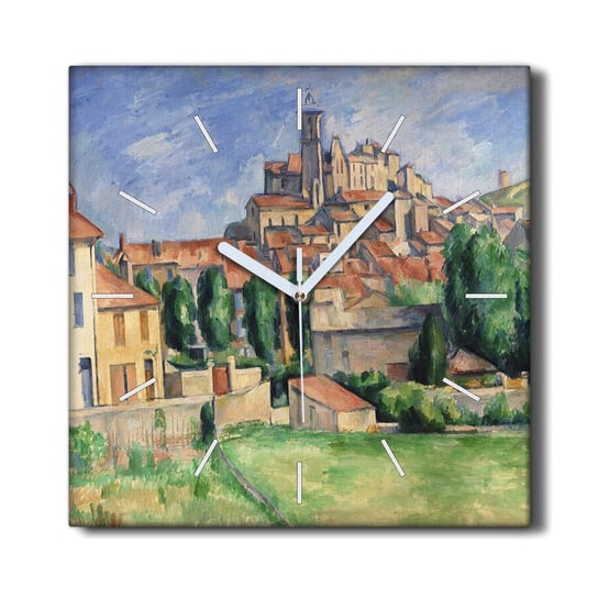 Zegar canvas ścienny 30x30 Gardanne Paul Cézanne, Coloray Coloray