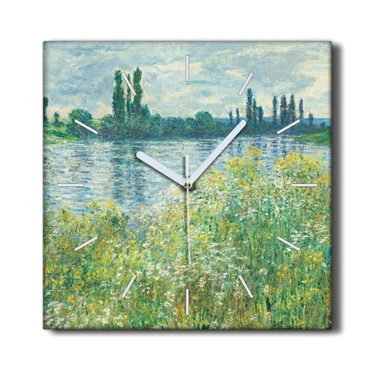 Zegar canvas ścienny 30x30 Sekwana vétheuil Monet, Coloray Coloray