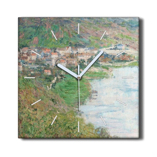 Zegar canvas ścienny 30x30 Widok z vetheuil Monet, Coloray Coloray