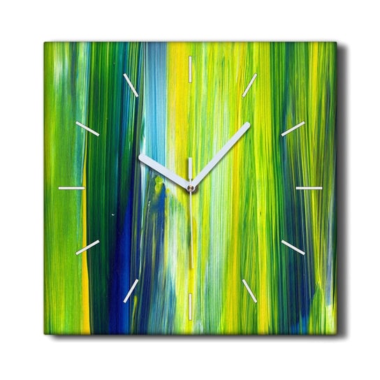 Zegar canvas ścienny 30x30 Wysoka trawa Abstrakcja, Coloray Coloray