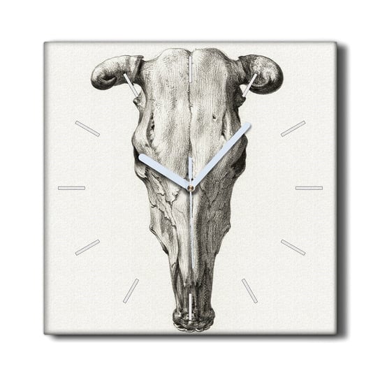 Zegar canvas ścienny 30x30 Zwierzę krowa czaszka, Coloray Coloray
