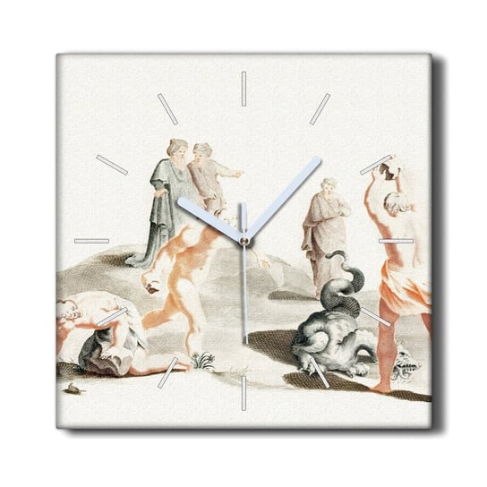 Zegar canvas ścienny nowoczesny 30x30 Starożytność, Coloray Coloray