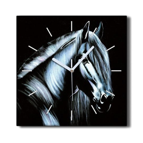 Zegar canvas ścienny nowoczesny 30x30 Zwierzę koń, Coloray Coloray
