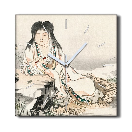 Zegar canvas wiszący 30x30 Azjatyckie tradycyjny, Coloray Coloray