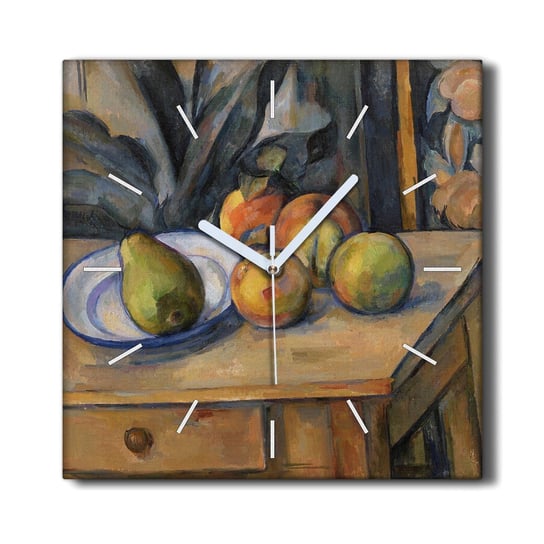 Zegar canvas wiszący 30x30 Large pear Paul Cézanne, Coloray Coloray