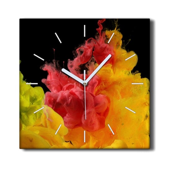 Zegar canvas wiszący na prezent 30x30 Wybuch farby, Coloray Coloray