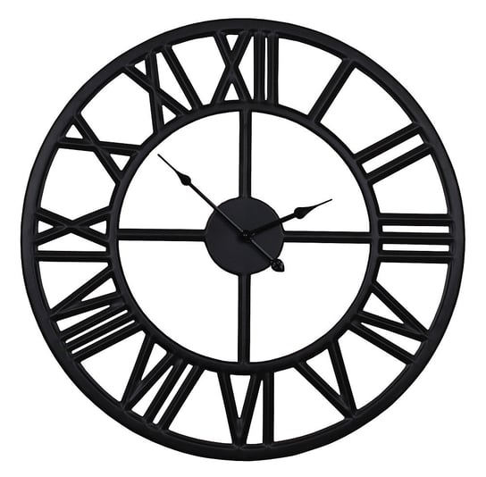 Zegar czarny 60 cm loft nowoczesny  43-204 Sofer