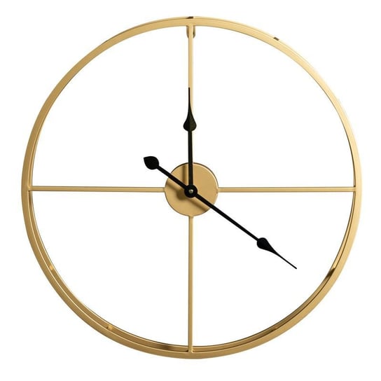 Zegar Dekoracyjny Ścienny Z Metalu 60X6X60 Złoty Eurofirany