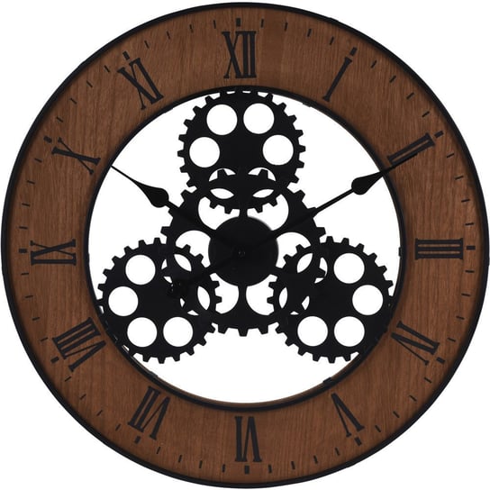 Zegar dekoracyjny SEGNALE, brązowy, 57 cm Segnale