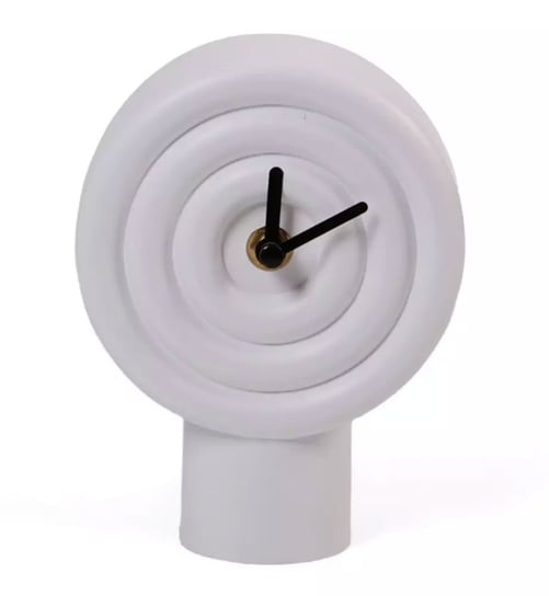 Zegar Dekoracyjny Stojący Nowoczesny Biały - 16cm Inna marka