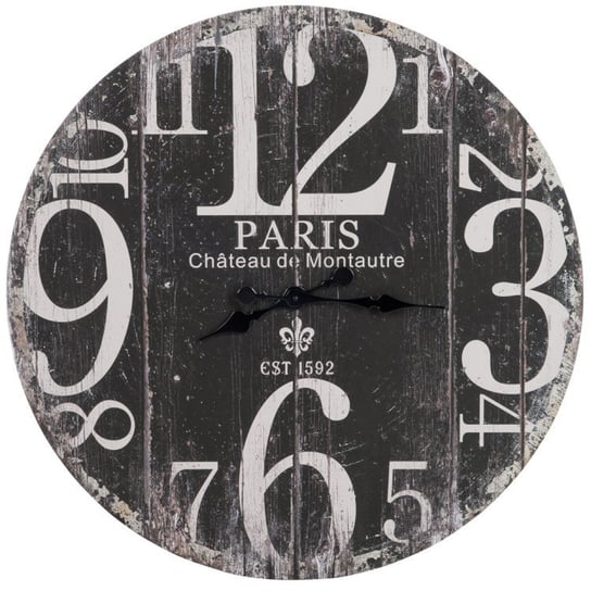 Zegar drewniany Paris 1592 czarny MIA home