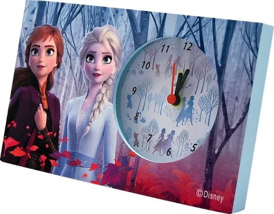 Zegar drewniany ze skarbonką, 20,1x4,7x12,6cm Frozen 2. Kraina Lodu WD20884 Kids Euroswan Frozen - Kraina Lodu