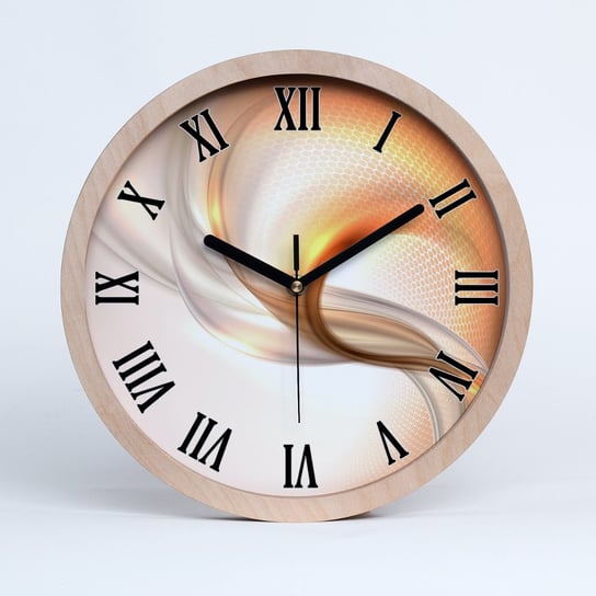 Zegar drewno na ścianę abstrakcyjne tło fi 30 cm, Tulup Tulup