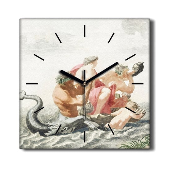 Zegar drukowany na płótnie Morze człowiek 30x30 cm, Coloray Coloray