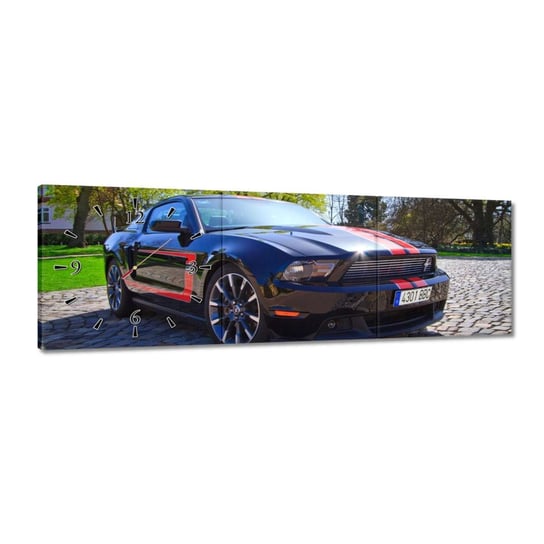 Zegar Ford Mustang z paskami, 90x30cm ZeSmakiem