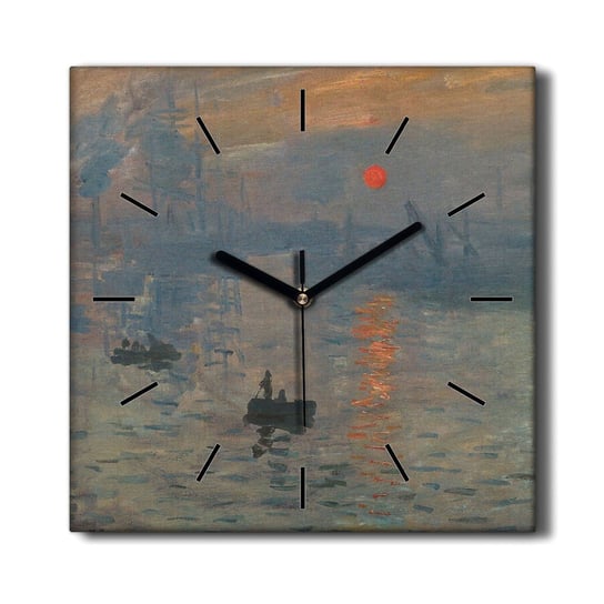 Zegar  Impresjonizm wschód słońca Monet 30x30 cm, Coloray Coloray