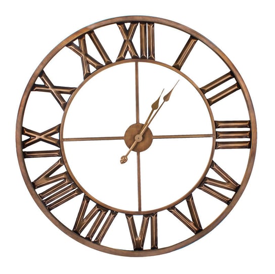 Zegar industrialny modern loft 80cm stare złoto 43-209 Sofer