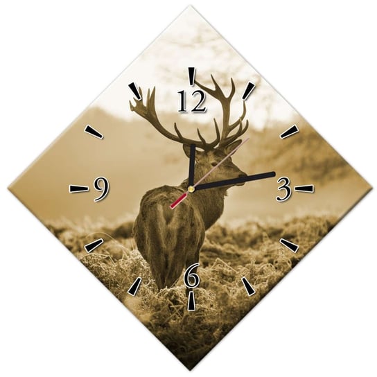 Zegar Jeleń w lesie, 42x42cm ZeSmakiem