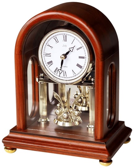 Zegar kominkowy JVD HS18.1 Drewniany Obrotowe Wahadło JVD