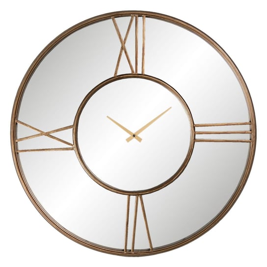 Zegar metalowy stare złoto Piar 70 cm HPBA