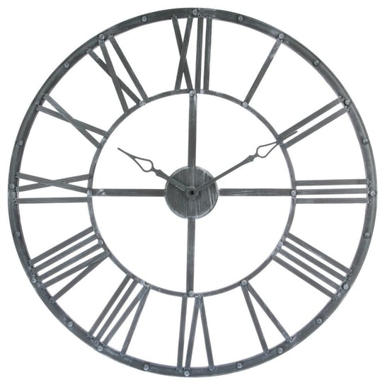 Zegar metalowy vintage 70 cm : Kolor - Szary MIA home