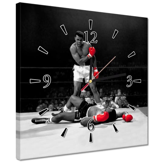 Zegar Muhammad Ali Boxer Bokser, 30x30cm ZeSmakiem